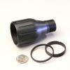 Lens Housing and related retainers.  All parts made from 20% glass filled Ultem thermoplastic.